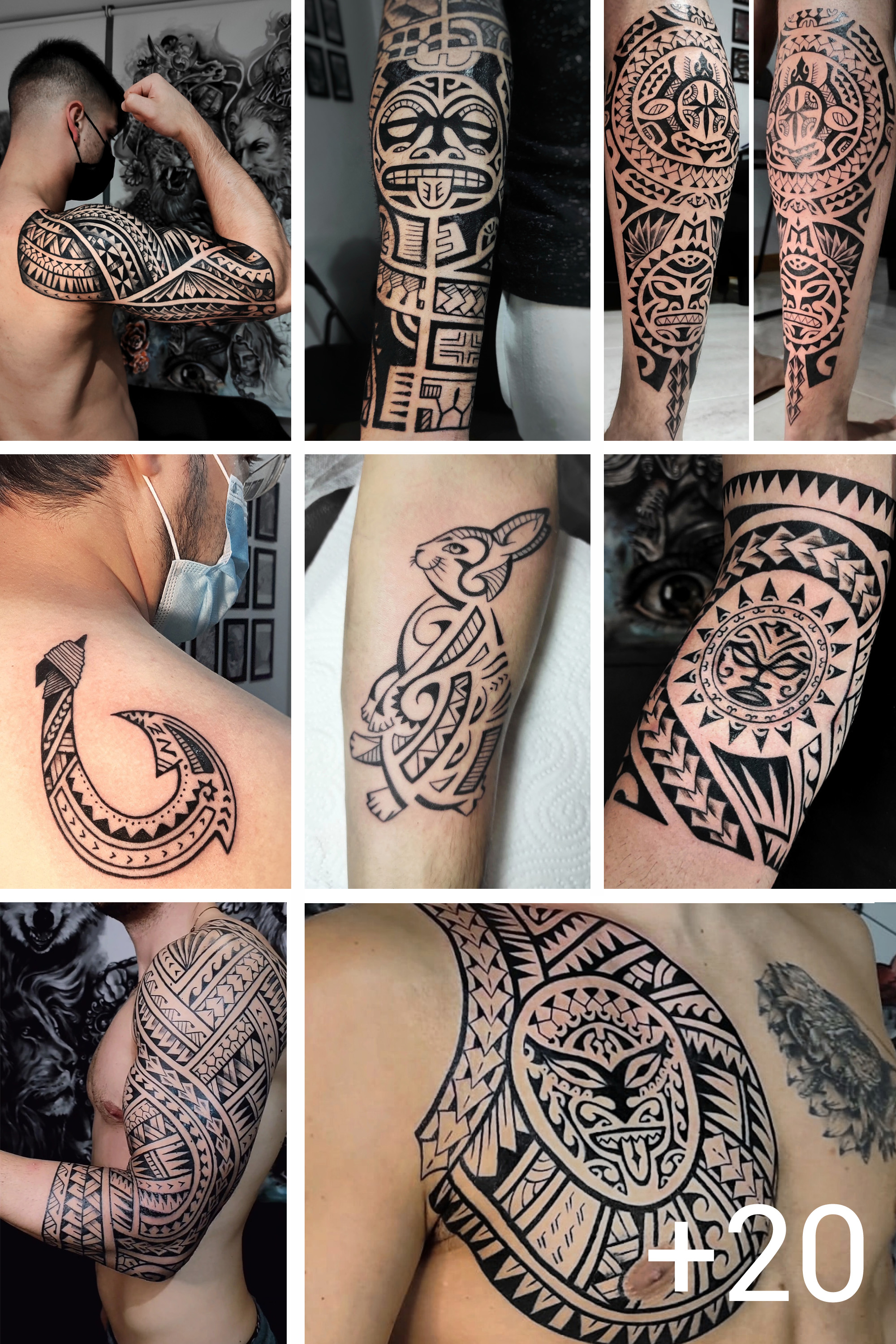Tatuajes estilo maorí, samoano y polinesio hechos en Madrid